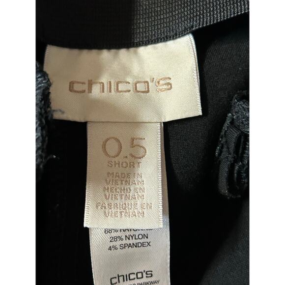 Chico’s Size 0.5 Short Petite (Small) Black Career Pants Slim Stretch Side Zip - Picture 3 of 11
